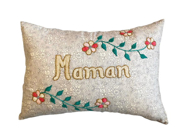 Embroidered Cushion Maman