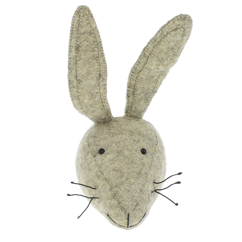 Animal Head Grey Hare Mini