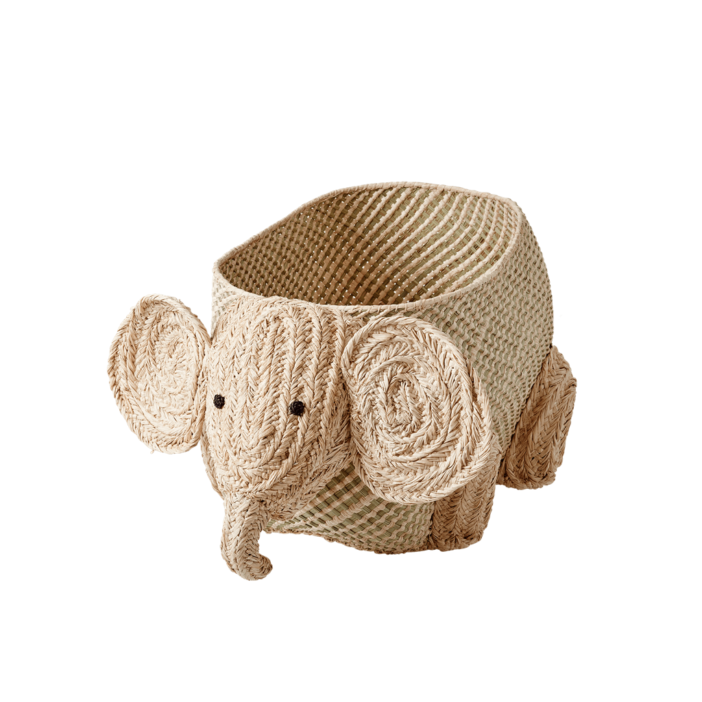 Rice Storage Basket Elephant Natural